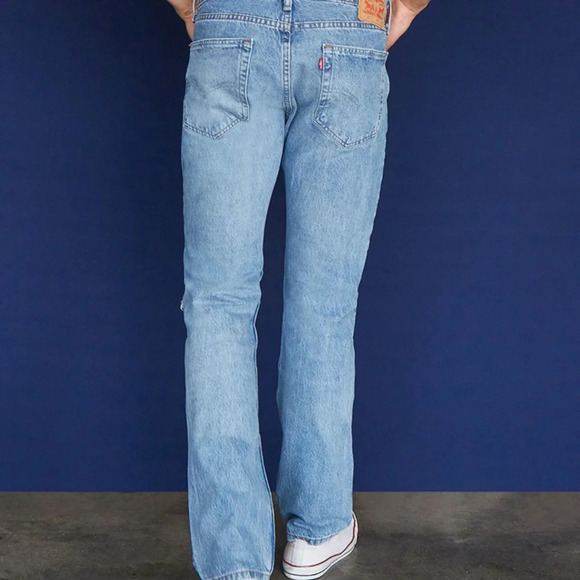 NEW Levis 513 Slim Straight Distressed Jeans 32/30 - Picture 4 of 8